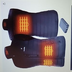 TIDEWE lightweight heated vest battery pack Black 4 heat zones XXL New…in box
